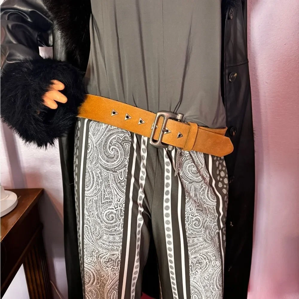 We The Free Tan Belt with Silver Accents